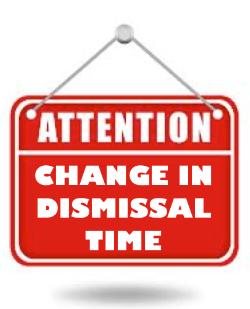 Early Dismissal this Wednesday